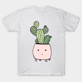 Cactus in pink flowerpot T-Shirt